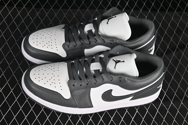 All categories Air Jordan Jordan series basketball shoes Air Jordan 1 Low G version pure original Air Jordan 1 Low AJ1 Joe 1 white and gray color low-top cultural casual sneakers 553558-044